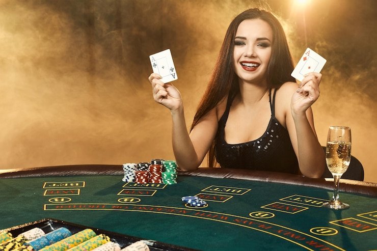Close-up of live cards being dealt during a No Commission Baccarat hand on nusawon slot